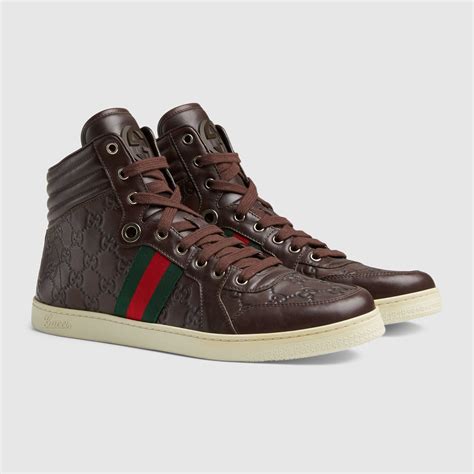 gucci high tops for men|gucci shoes men high top.